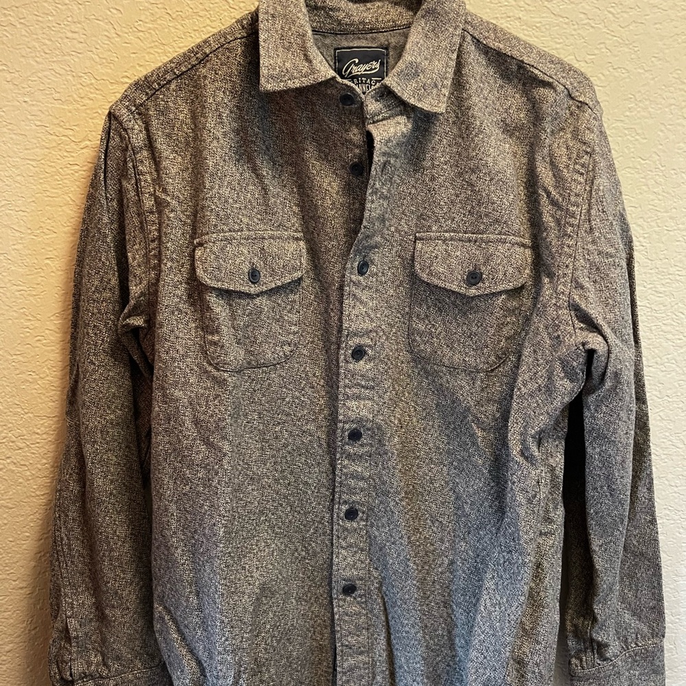 Grayers Heritage Flannel Button-Up Shirt - Size M